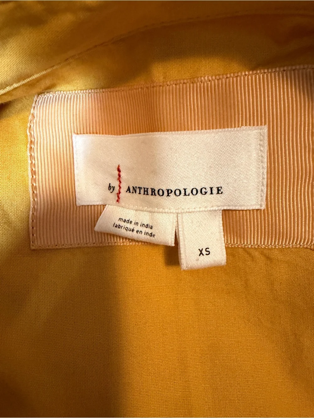 Anthropologie Mustard Sleeveless Button-Front Midi Dress